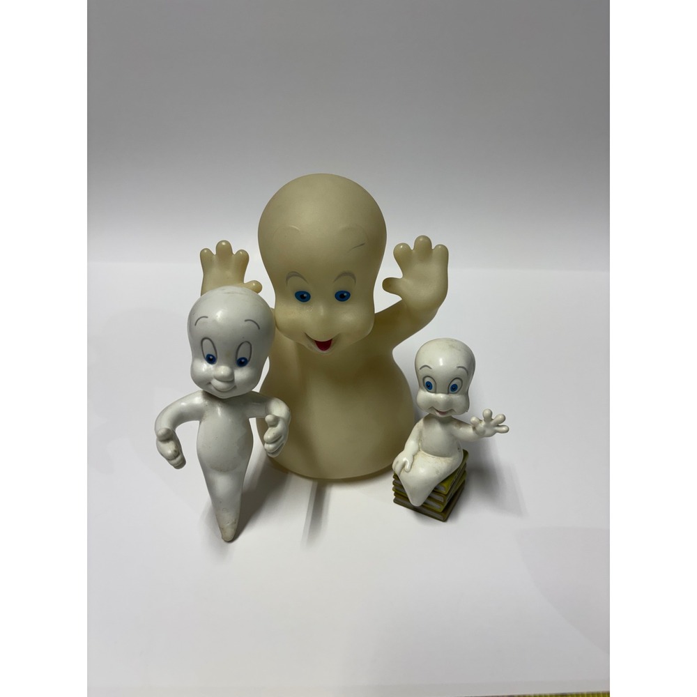 Vintage Casper the Friendly Ghost Toy Figure Lot Harvey Comics Retro 3 Piece Set